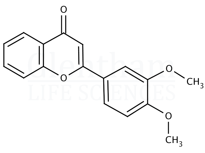 3′,4′-Dimethoxyflavone Structure