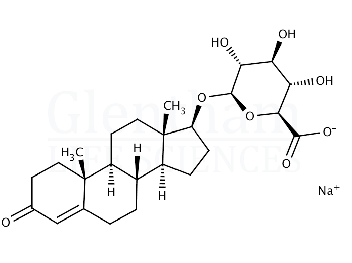 Structure for 16,16,17-D-3-Testosterone D-glucuronide