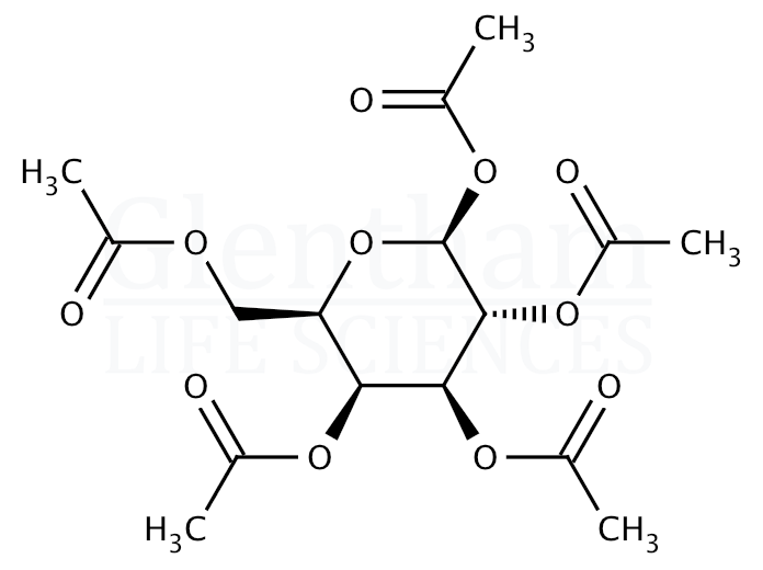 Strcuture for 1,2,3,4,6-Penta-O-acetyl-b-D-galactopyranose