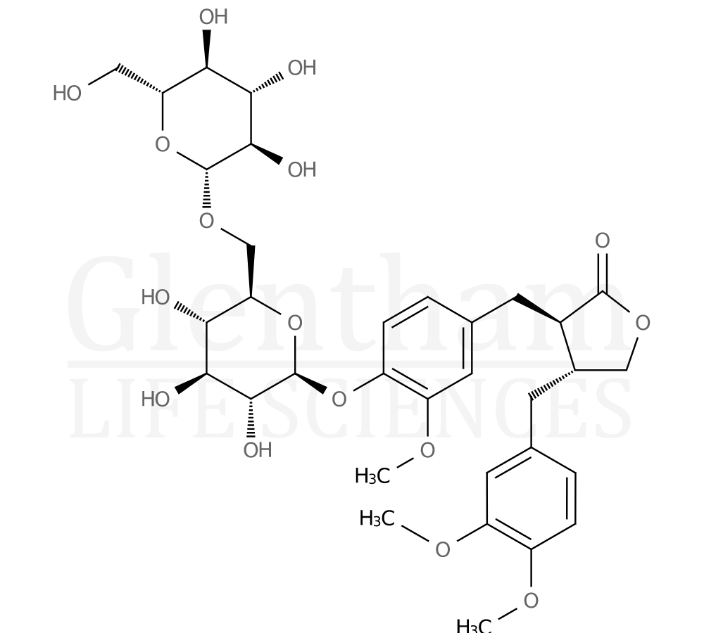 Structure for Arctigenin 4''-O-β-gen