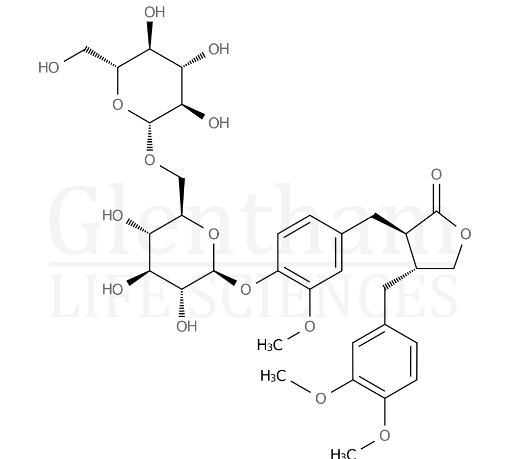 Strcuture for Arctigenin 4''-O-β-gen