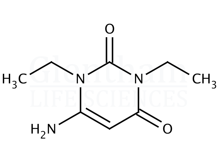 1,3-Diethyl-6-aminouracil Structure