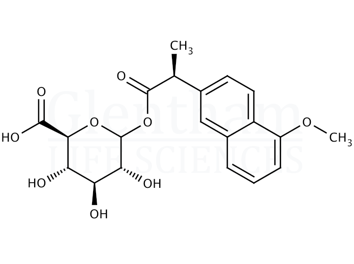 (S)-Naproxen acyl-b-D-glucuronide Structure