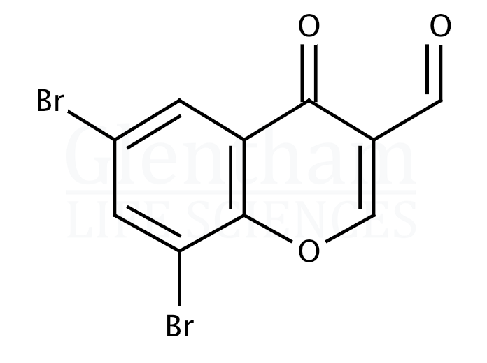 6,8-Dibromo-3-formylchromone  Structure