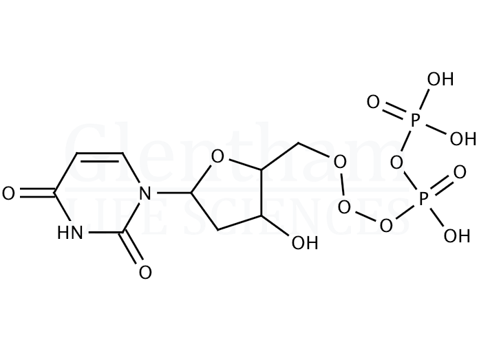 Structure for  2''-Deoxyuridine-5''-diphosphate, solution in water  (4208-67-7)