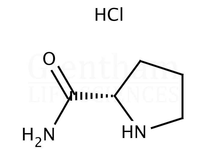 Structure for L-Prolinamide hydrochloride