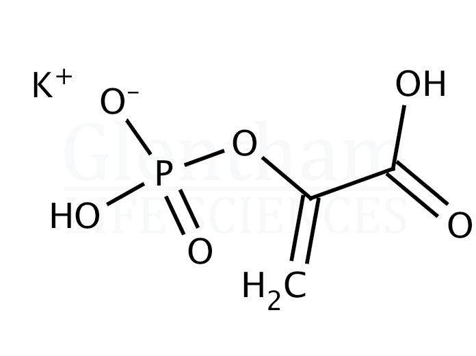 Structure for  Phosphoenol pyruvate monopotassium salt  (4265-07-0)