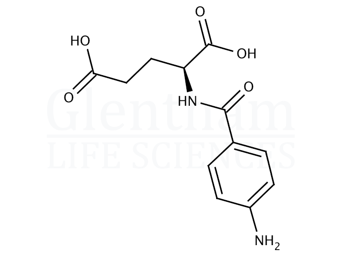 N-(4-Aminobenzoyl)-L-glutamic acid Structure