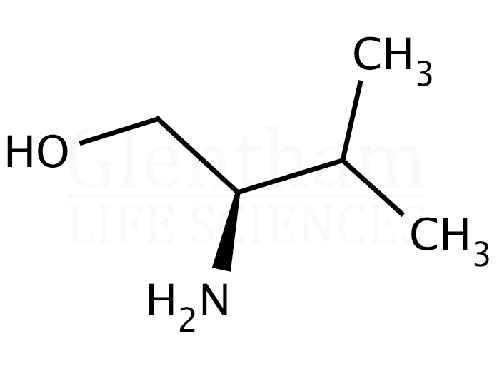 Structure for D-(-)-Valinol ((R)-(-)-2-Amino-3-methyl-1-butanol)