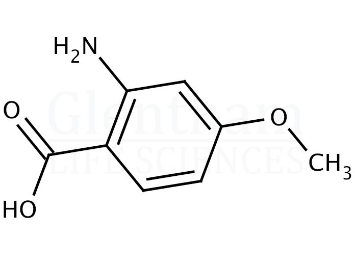 Structure for 2-Amino-4-methoxybenzoic acid  (4294-95-5)