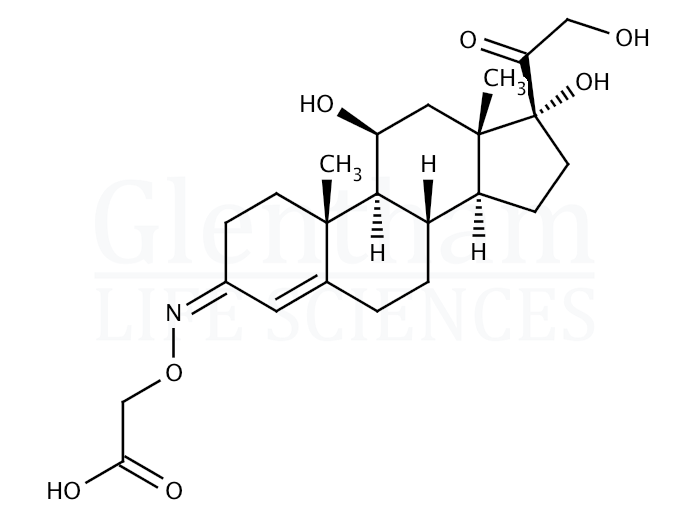 Structure for Hydrocortisone 3-(O-carboxymethyl)oxime
