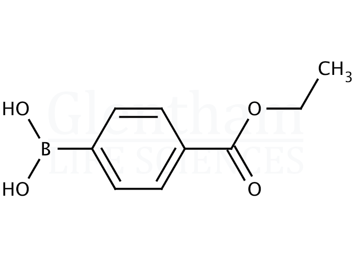 4-Ethoxycarbonylphenylboronic acid Structure