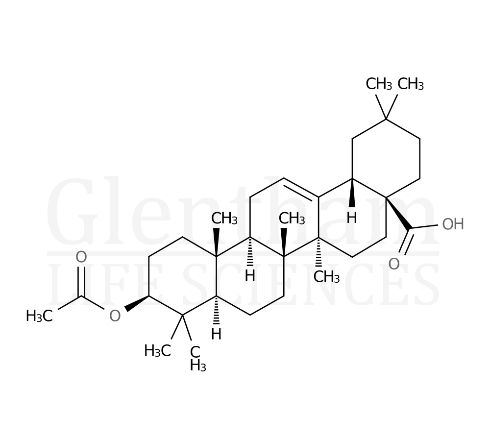 3-O-acetyloleanolic acid Structure