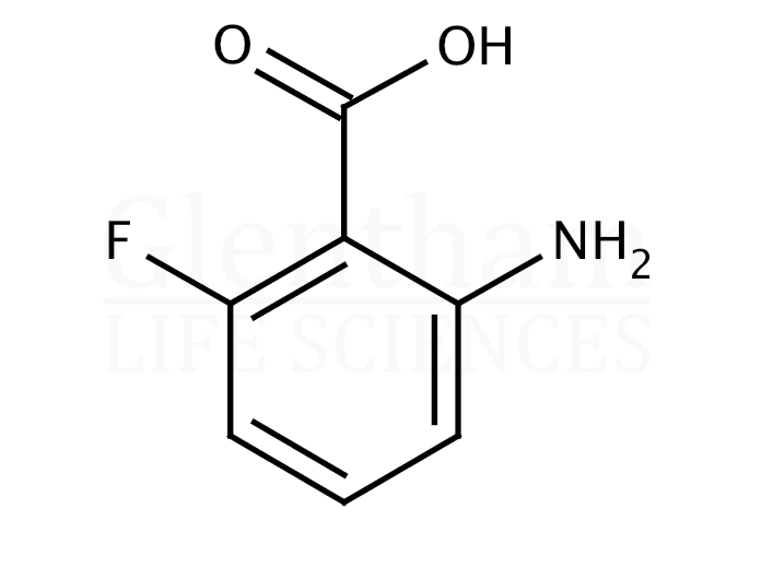 Structure for 2-Amino-6-fluorobenzoic acid  (434-76-4)