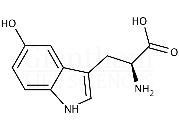 Large structure for 5-Hydroxy-L-tryptophan, 99.5% (4350-09-8)