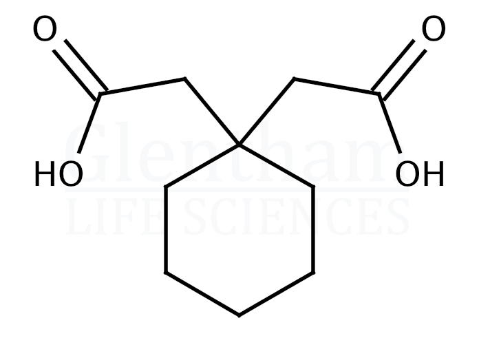 Structure for 1,1-Cyclohexanediacetic acid