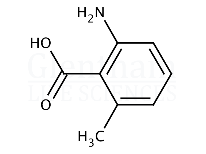 Structure for 2-Amino-6-methylbenzoic acid  (4389-50-8)
