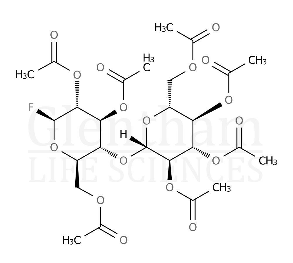 β-D-Cellobiosyl fluoride heptaacetate Structure
