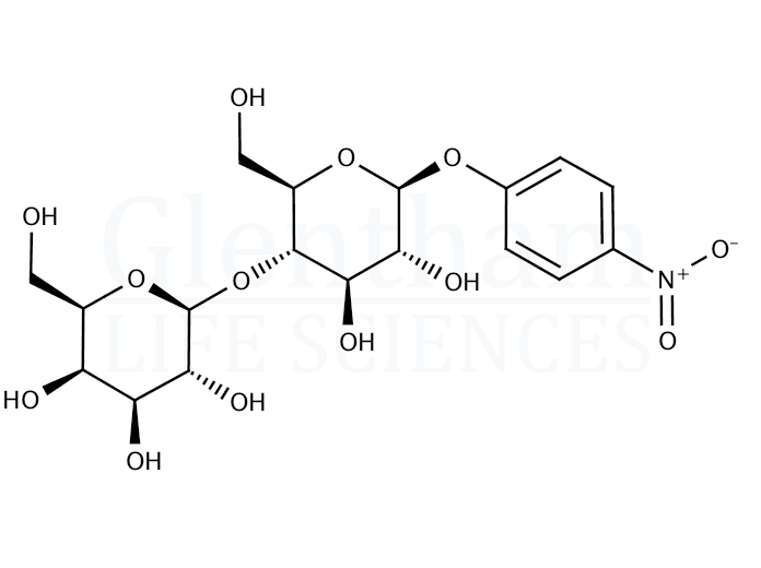 4-Nitrophenyl β-D-lactopyranoside Structure