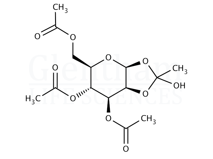 3,4,6-Tri-O-acetyl-β-D-mannopyranose 1,2-(methyl orthoacetate) Structure