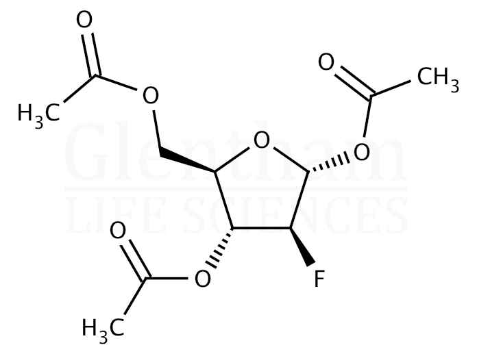 1,3,5-Tri-O-acetyl-2-deoxy-2-fluoro-a-D-arabinofuranose Structure