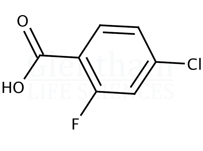 Structure for 4-Chloro-2-fluorobenzoic acid