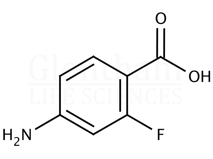 Structure for  4-Amino-2-fluorobenzoic acid   (446-31-1)