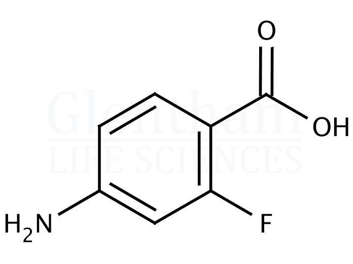 Structure for 4-Amino-2-fluorobenzoic acid 