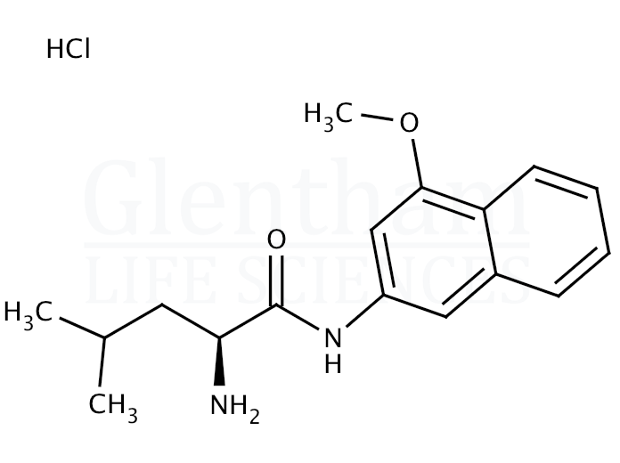 Structure for L-Leucine 4-methoxy-beta-naphthylamide hydrochloride