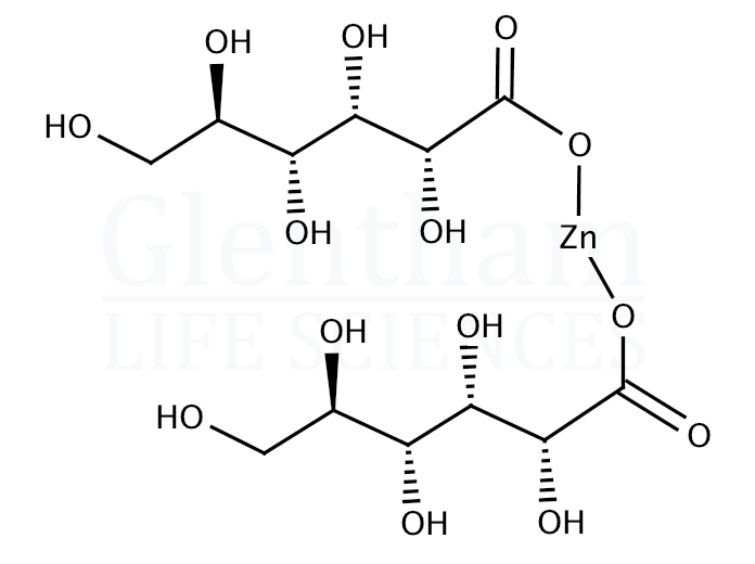 Gluconic acid zinc(II) salt Structure