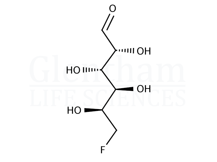 6-Deoxy-6-fluoro-D-galactose Structure