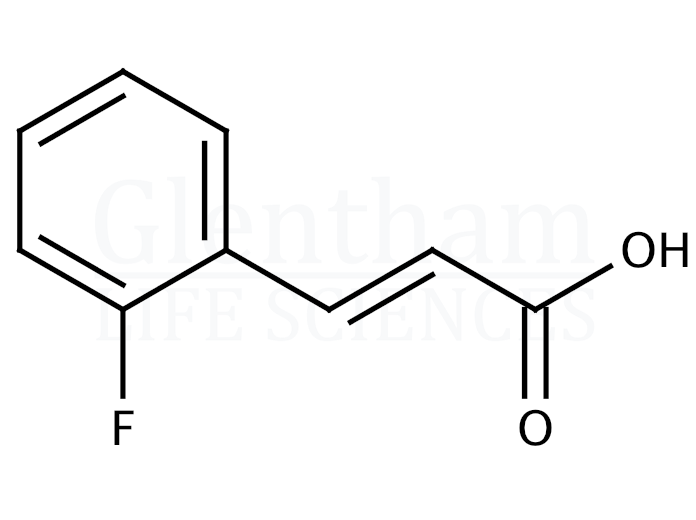 2-Fluorocinnamic acid Structure