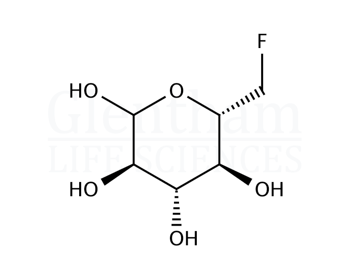 Structure for 6-Deoxy-6-fluoro-D-glucose (4536-08-7)