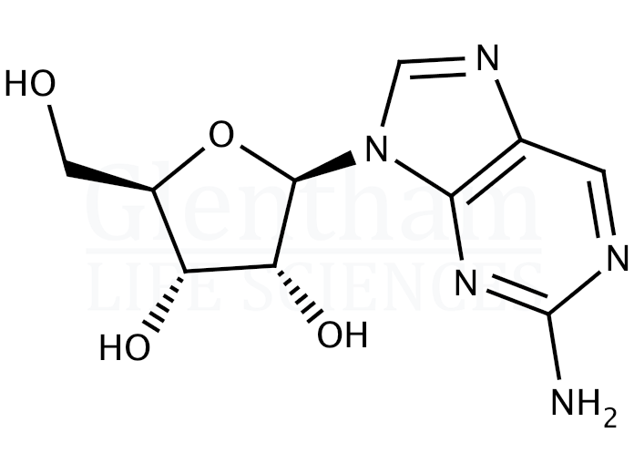 2-Amino-9-(b-D-ribofuranosyl)purine Structure