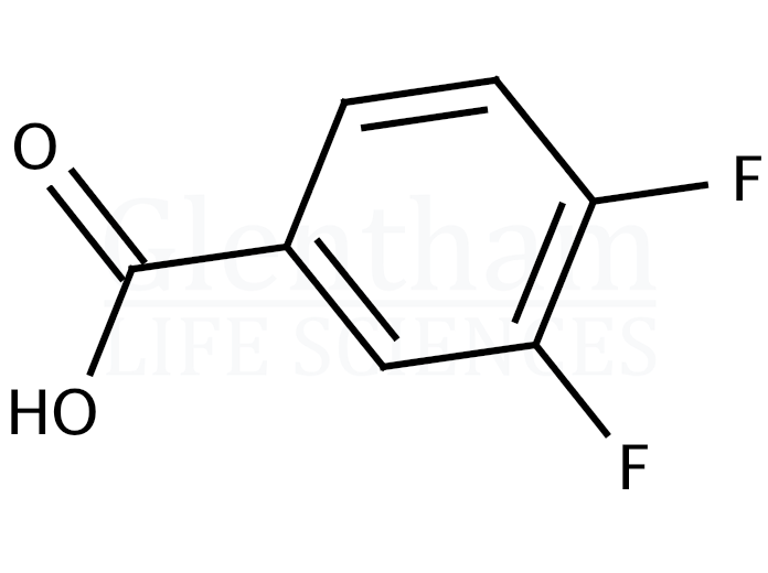 Structure for 3,4-Difluorobenzoic acid