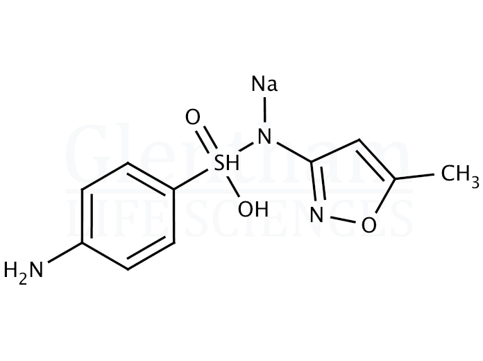 Structure for Sulfamethoxazole sodium salt (4563-84-2)