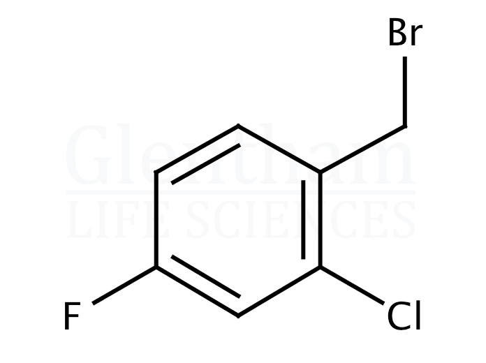 2-Chloro-4-fluorobenzyl bromide Structure