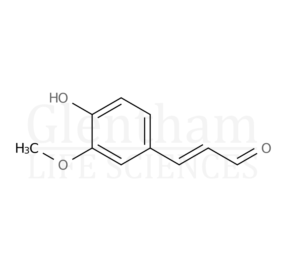 4-Hydroxy-3-methoxycinnamaldehyde Structure