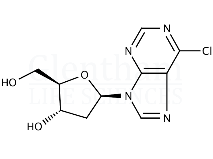 6-Chloro-9-(2''-deoxy-b-D-ribofuranosyl)purine Structure
