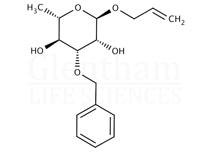 Allyl 3-O-benzyl-a-L-rhamnopyranoside Structure