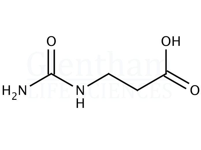Structure for 3-Ureidopropionic acid   (462-88-4)