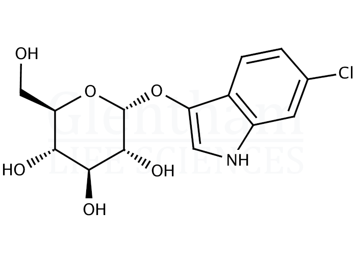 6-Chloro-3-indolyl a-D-glucopyranoside Structure