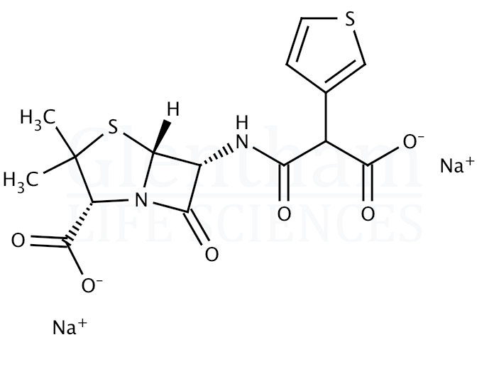 Ticarcillin disodium salt Structure