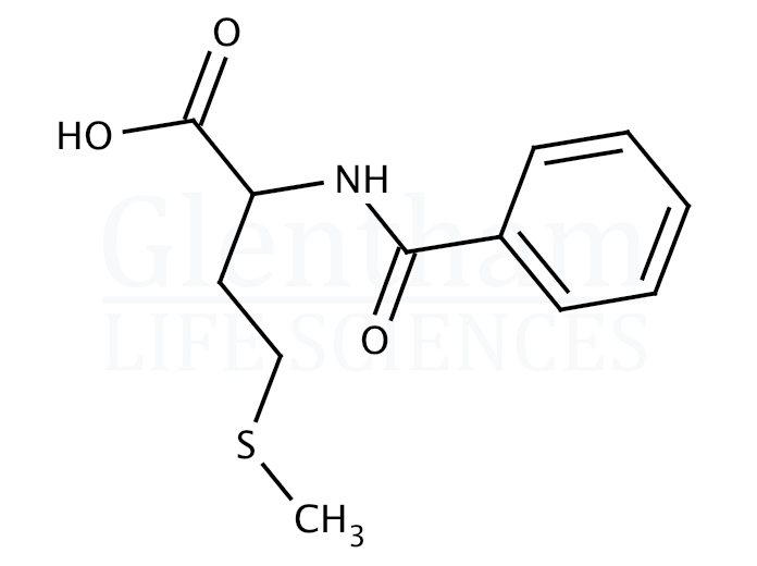 N-Benzoyl-DL-methionine Structure