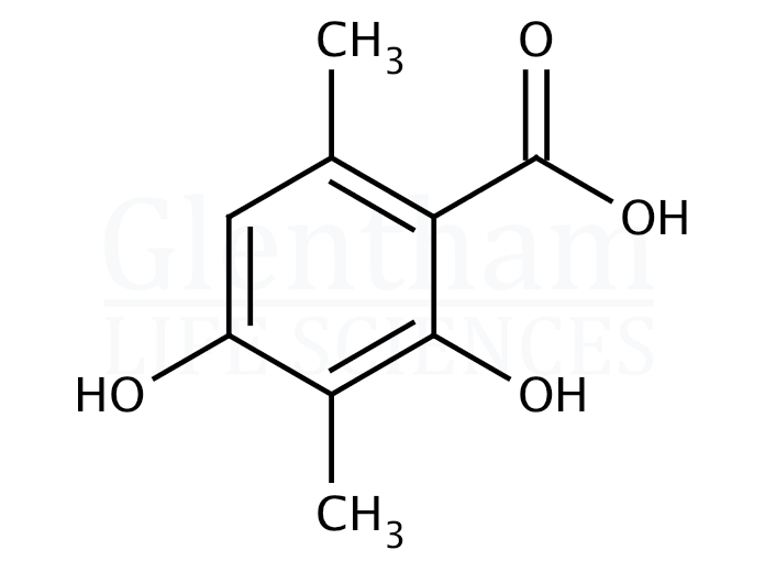 3,6-Dimethyl-2,4-dihydroxybenzoic acid Structure