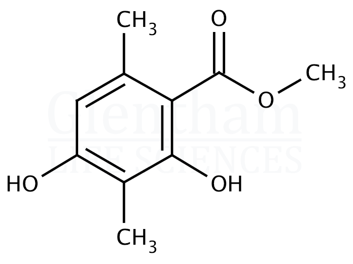 Methyl-2,4-dihydroxy-3,6-dimethylbenzoate Structure