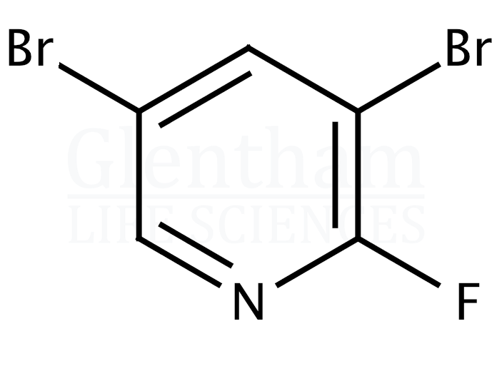 3,5-Dibromo-2-fluoropyridine Structure