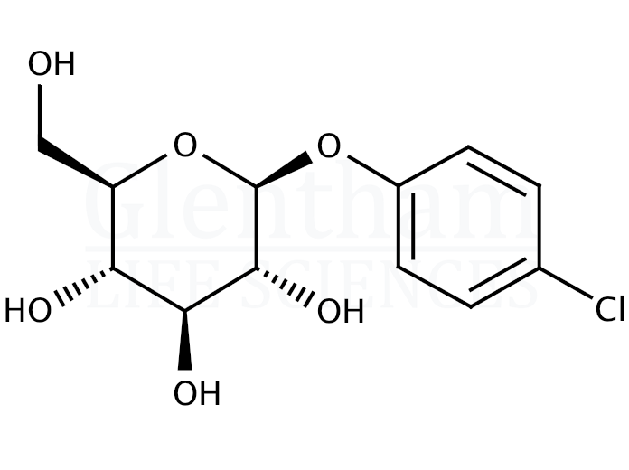 4-Chlorophenyl b-D-glucopyranoside Structure