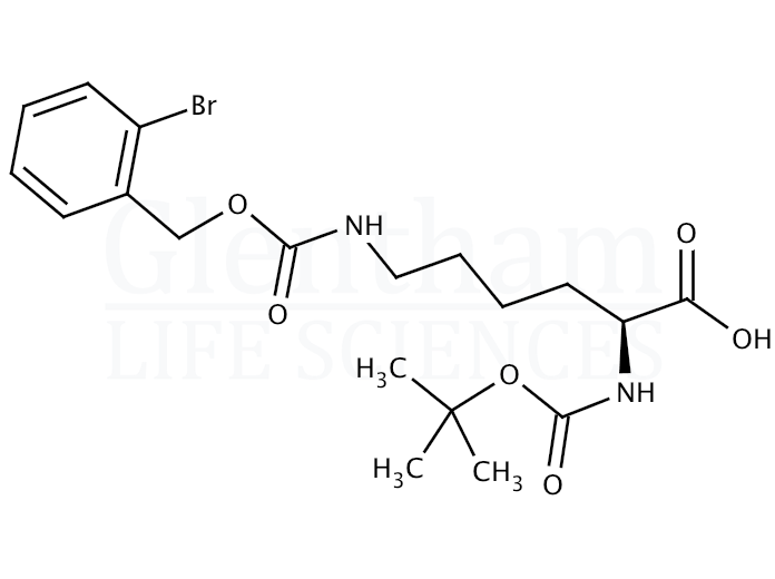 Structure for Boc-Lys(2-Br-Z)-OH (47592-74-5)
