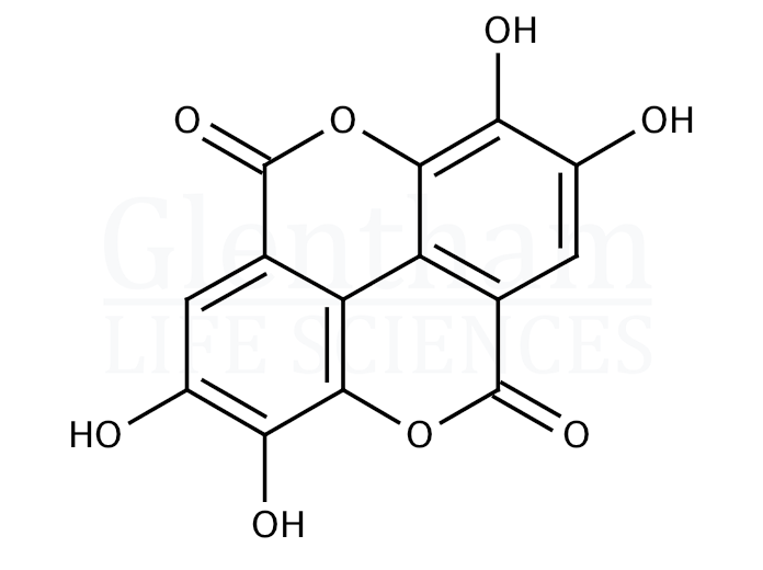 Structure for Ellagic acid, 95% (476-66-4)